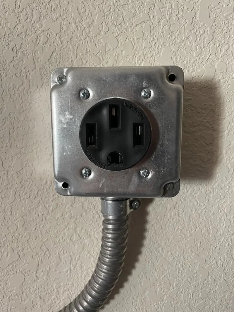 NEMA 14-50 outlet installed for Smart Home Electrical in San Leandro