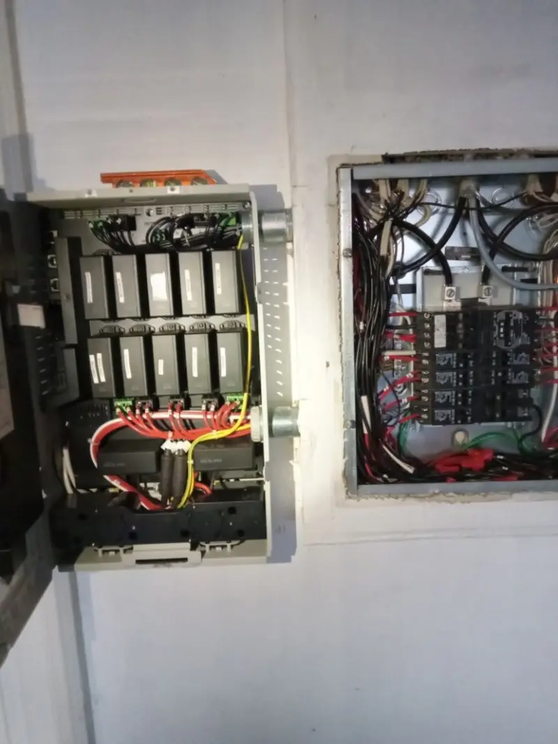 Electrical panel upgrade completed for Security Camera Wiring in San Leandro
